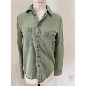 MOTHER Green Button Down Shirt